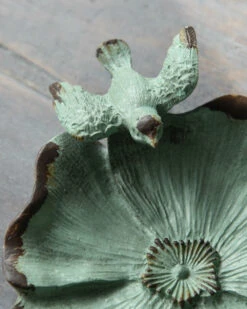 Bloemvorm Antiek Turkoois Schaaltje Met Vogeltje -Bekend Decoratie Winkel bloemvorm antiek turkoois schaaltje met vogeltje 4