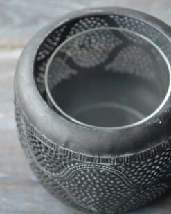 Bol Windlicht Met Golvend Rond Gaatjes Patroon, Groot -Bekend Decoratie Winkel bol windlicht met golvend rond gaatjes patroon groot 4