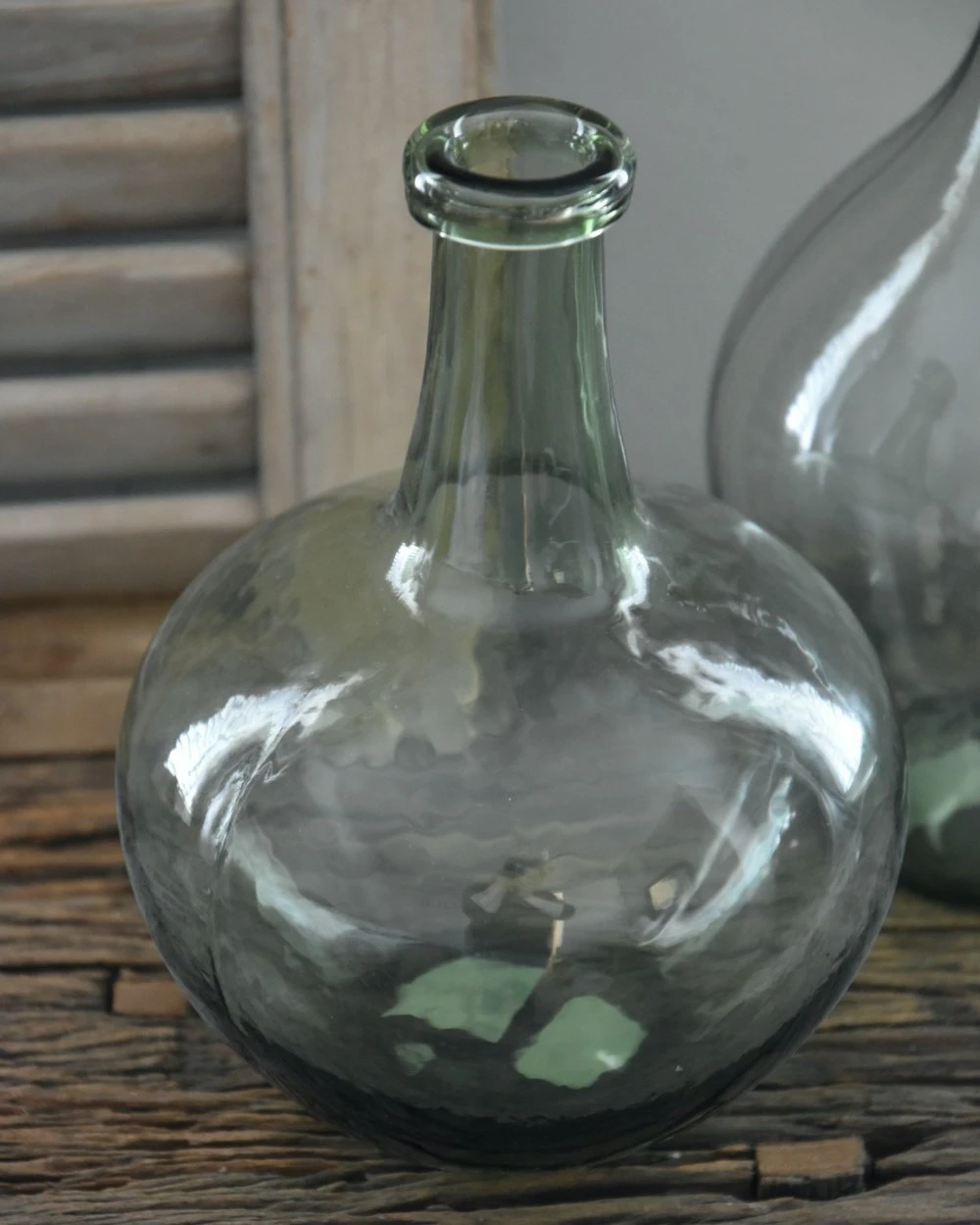 Bolle Ballonvaas Met Groene Gloed, IB Laursen 5 Bolle Ballonvaas Met Groene Gloed, IB Laursen - Afbeelding 3