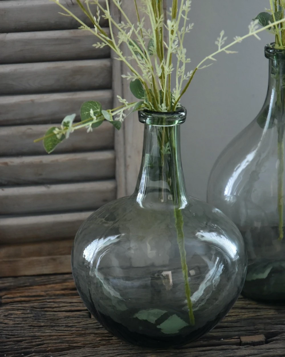 Bolle Ballonvaas Met Groene Gloed, IB Laursen 3 Bolle Ballonvaas Met Groene Gloed, IB Laursen