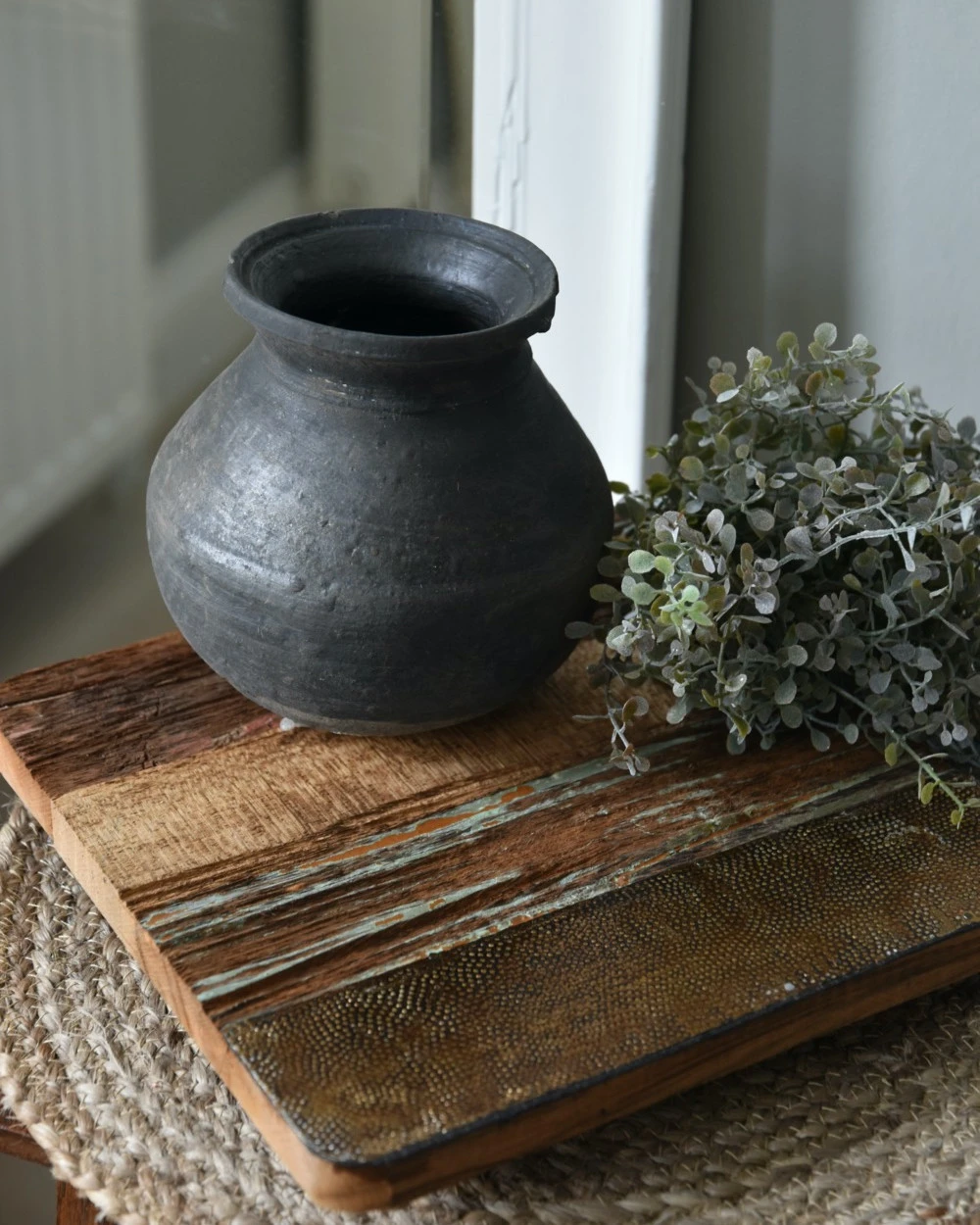 Bolle Oude Klei Pot Met Kraag 5 Bolle Oude Klei Pot Met Kraag - Afbeelding 3