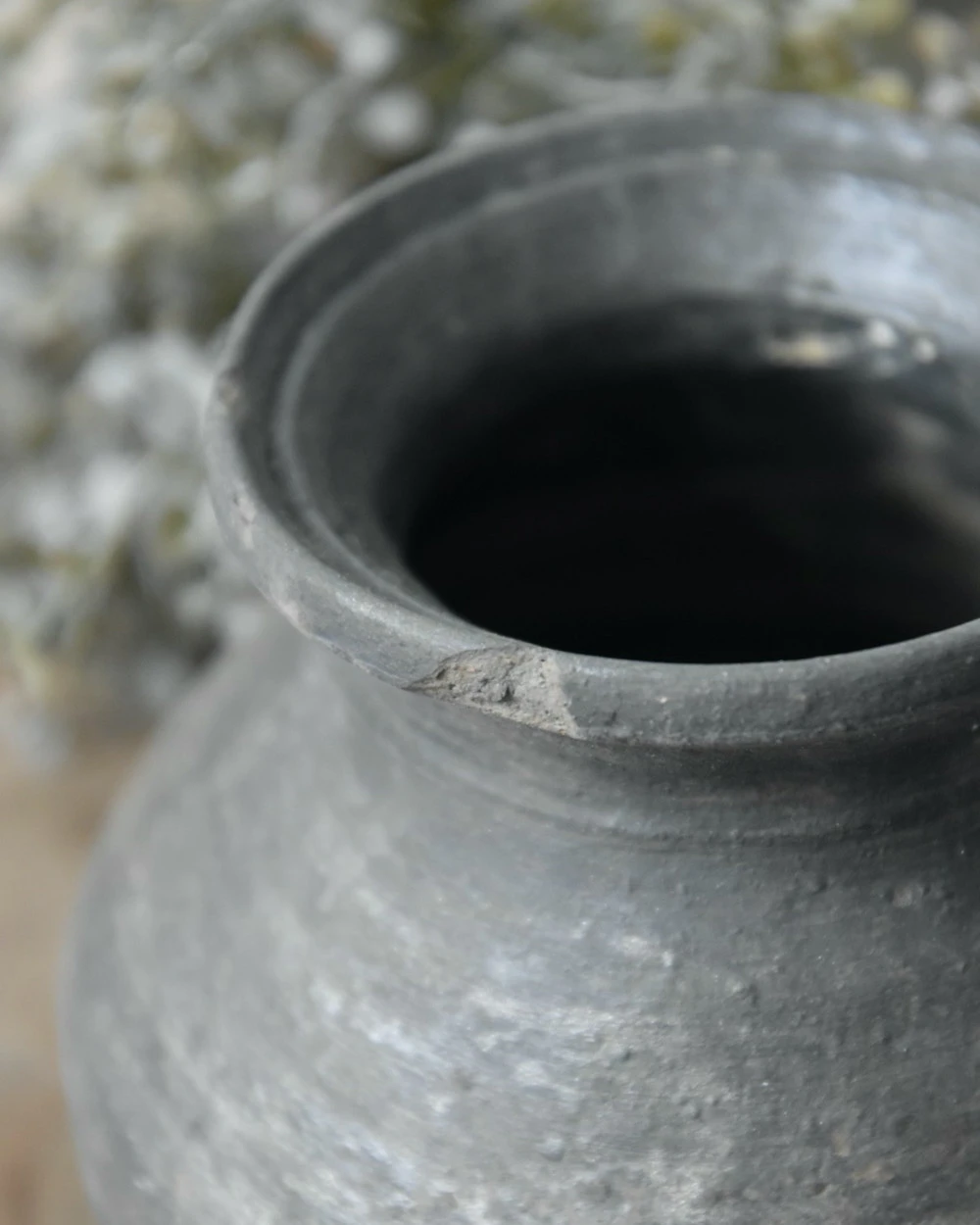 Bolle Oude Klei Pot Met Kraag 9 Bolle Oude Klei Pot Met Kraag - Afbeelding 7