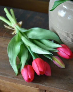 Bos Diep Roze Tulpen Real Touch, A 5 Stuks -Bekend Decoratie Winkel bos diep roze tulpen real touch a 5 stuks 2