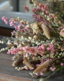 Droogbloem Boeket Gelaagd In Naturel Roze -Bekend Decoratie Winkel droogbloem boeket gelaagd in naturel roze 4