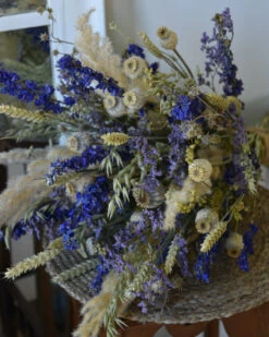 Droogbloem Pluk Boeket In Naturel Blauw Lila -Bekend Decoratie Winkel droogbloem pluk boeket in naturel blauw lila 6