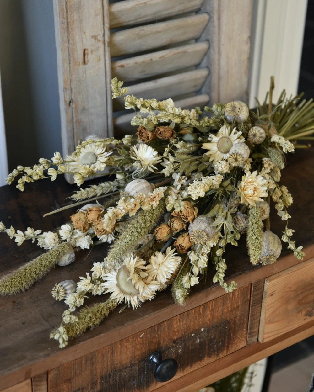 Droogbloem Toef In Gemengd Naturel Crème 6 Droogbloem Toef In Gemengd Naturel Crème - Afbeelding 4