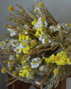 Droogbloemen Boeket In Naturel Geel En Wit -Bekend Decoratie Winkel droogbloemen boeket in naturel geel en wit 2