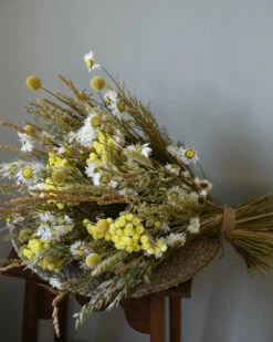 Droogbloemen Boeket In Naturel Geel En Wit -Bekend Decoratie Winkel droogbloemen boeket in naturel geel en wit 4