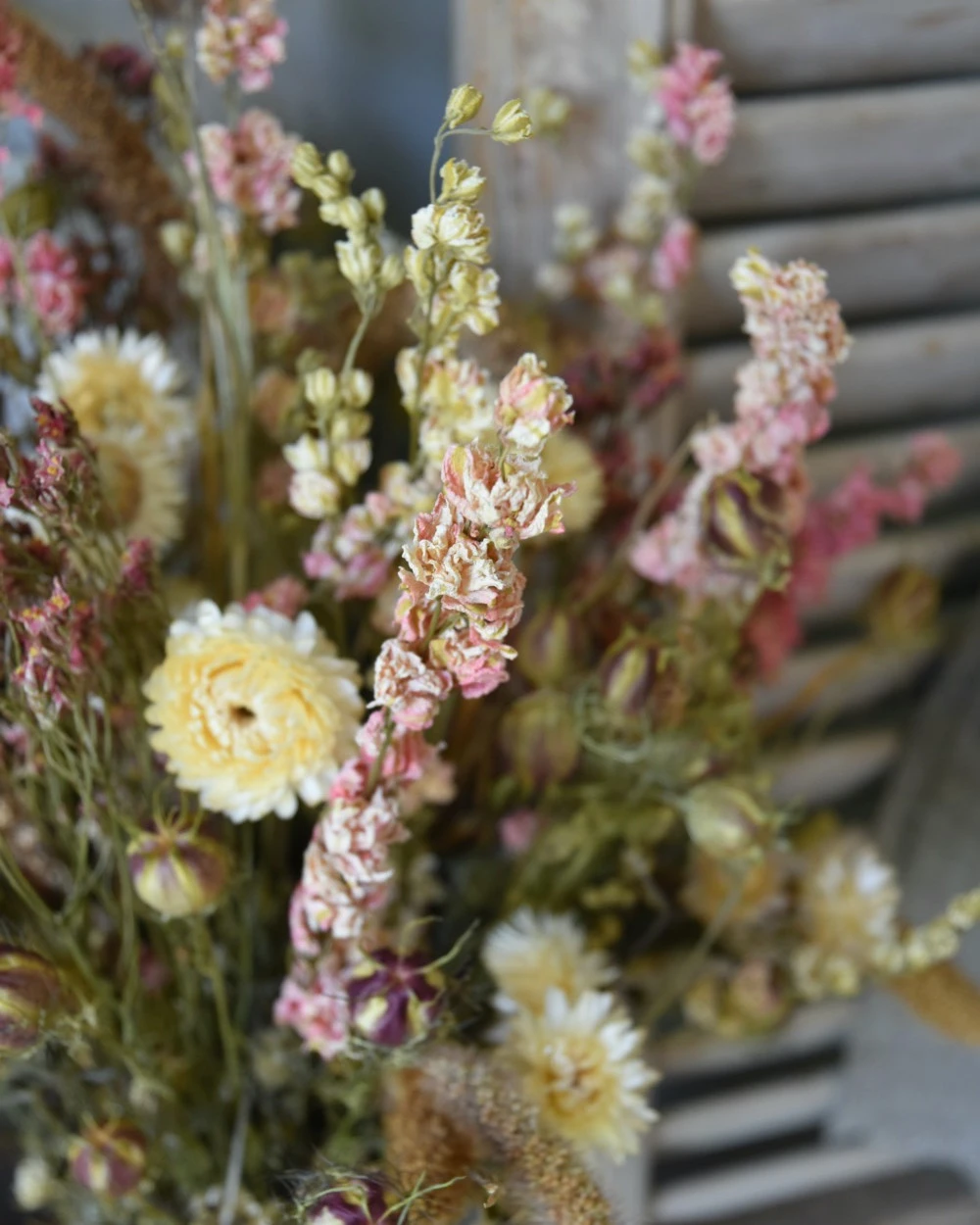 Droogbloemen Boeket In Zachte Naturel Tinten Roze En Crème 4 Droogbloemen Boeket In Zachte Naturel Tinten Roze En Crème - Afbeelding 2