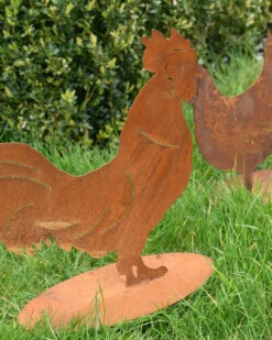 Ecoroest Silhouet Haan Met Sierlijke Staart -Bekend Decoratie Winkel ecoroest silhouet haan met sierlijke staart 1 3