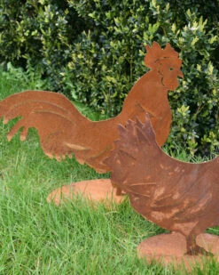 Ecoroest Silhouet Haan Met Sierlijke Staart -Bekend Decoratie Winkel ecoroest silhouet haan met sierlijke staart 1 4