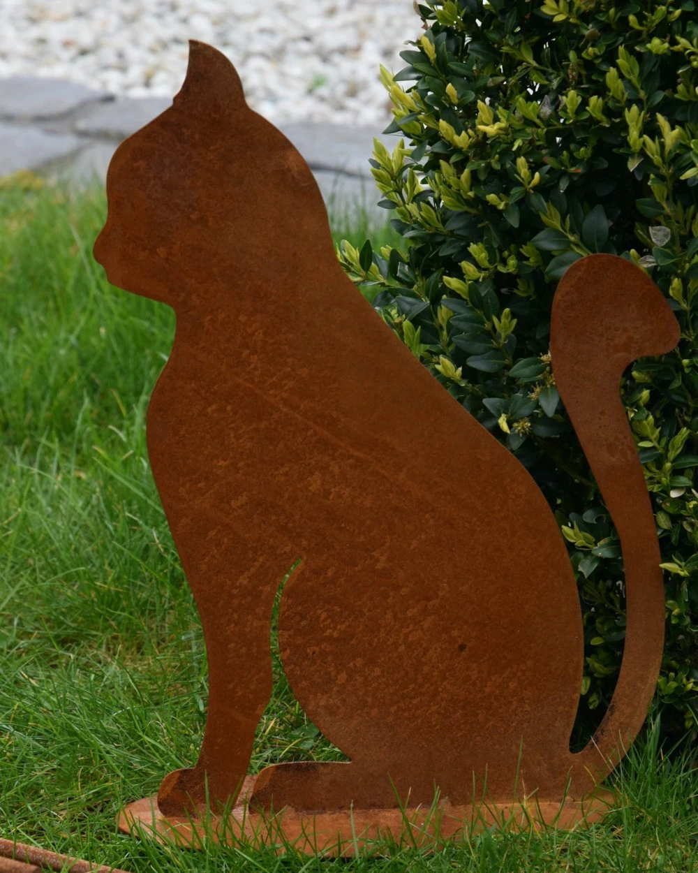 Ecoroest Tuindecoratie Kat Zitten Met Staart Omhoog 5 Ecoroest Tuindecoratie Kat Zitten Met Staart Omhoog - Afbeelding 3