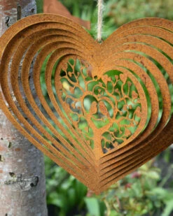 Ecoroest Windvanger Hart Met Hartjes Boom En Vogeltjes