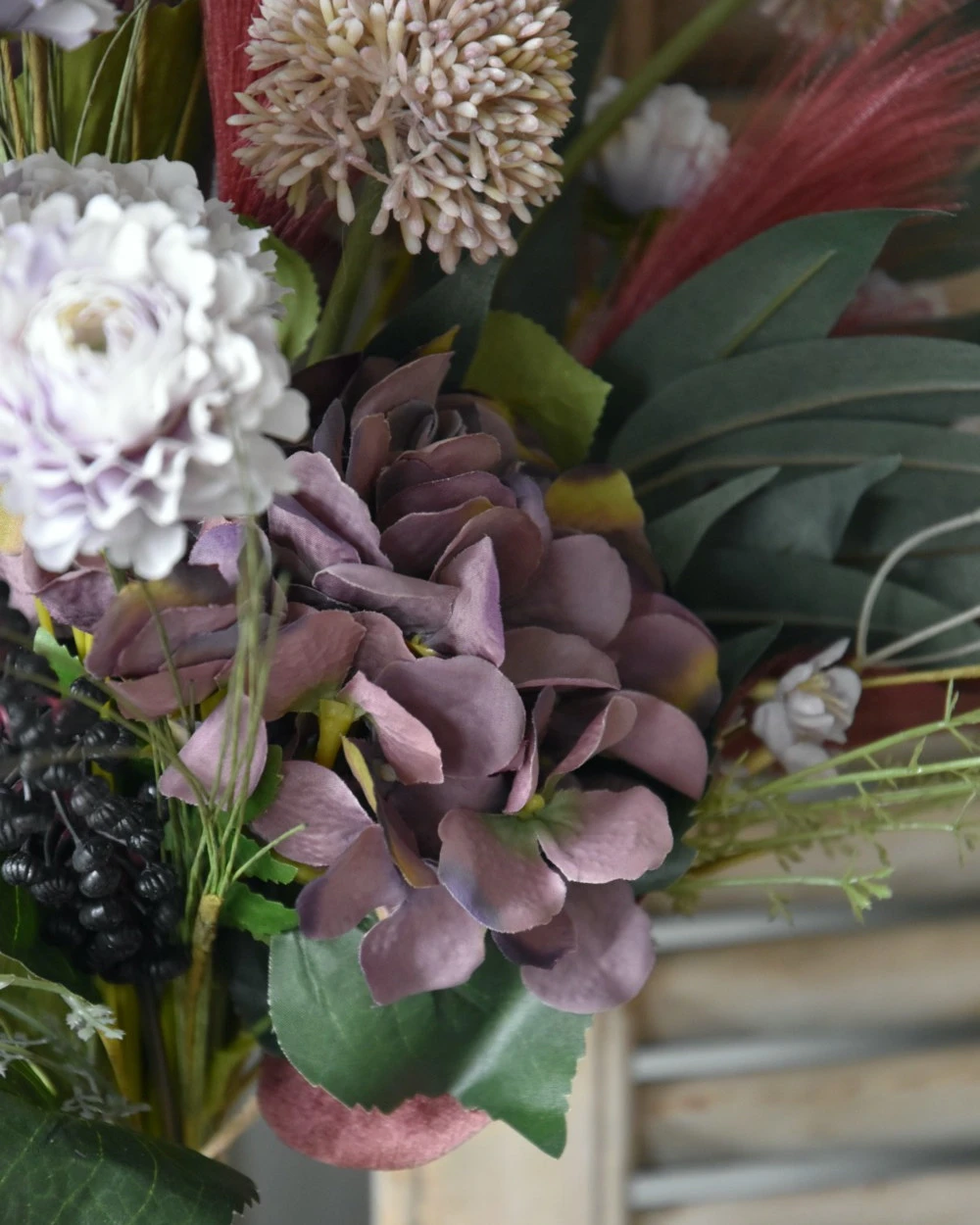 Engels Zijde Plukboeket In Lila Violet Tinten 5 Engels Zijde Plukboeket In Lila Violet Tinten - Afbeelding 3