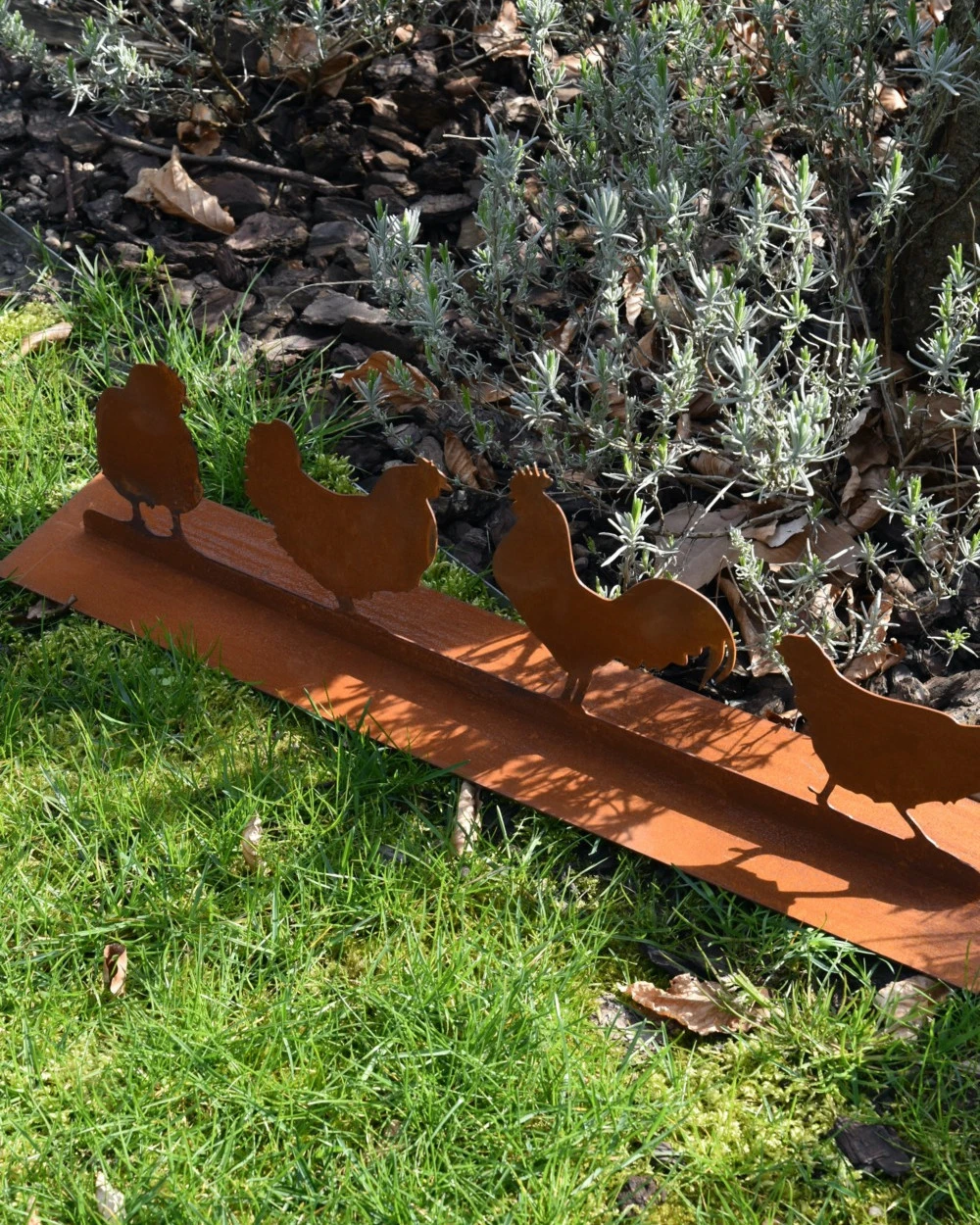 Familie Kip Met Haan Ecoroest Tuindecoratie 9 Familie Kip Met Haan Ecoroest Tuindecoratie - Afbeelding 7