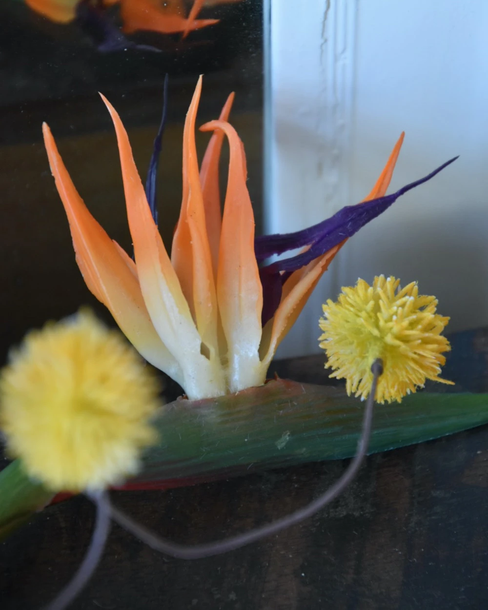 Fles Boeket Met Real Touch Strelitzia's, Paradijsvogelbloem 8 Fles Boeket Met Real Touch Strelitzia's, Paradijsvogelbloem - Afbeelding 6