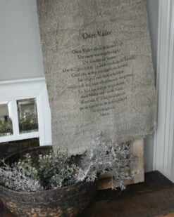 Gebed Shabby Doek Groot, Het Onze Vader Die In De Hemel Zijt -Bekend Decoratie Winkel gebed shabby doek groot het onze vader 4