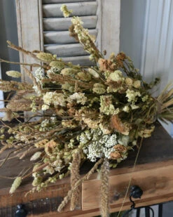 Gelaagd Naturel Crème Droogbloem Boeket 10 Gelaagd Naturel Crème Droogbloem Boeket -Bekend Decoratie Winkel gelaagd naturel creme droogbloem boeket 2