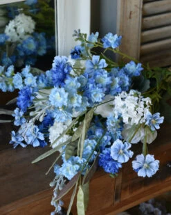 Gemengd Veldboeket In Blauw Wit Met Riddersporen -Bekend Decoratie Winkel gemengd veldboeket in blauw wit met riddersporen 5