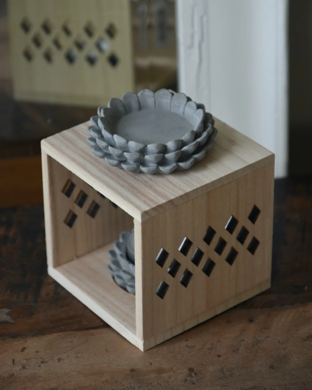 Geur Brander Van Hout Met Aardewerk Cupjes 5 Geur Brander Van Hout Met Aardewerk Cupjes - Afbeelding 3