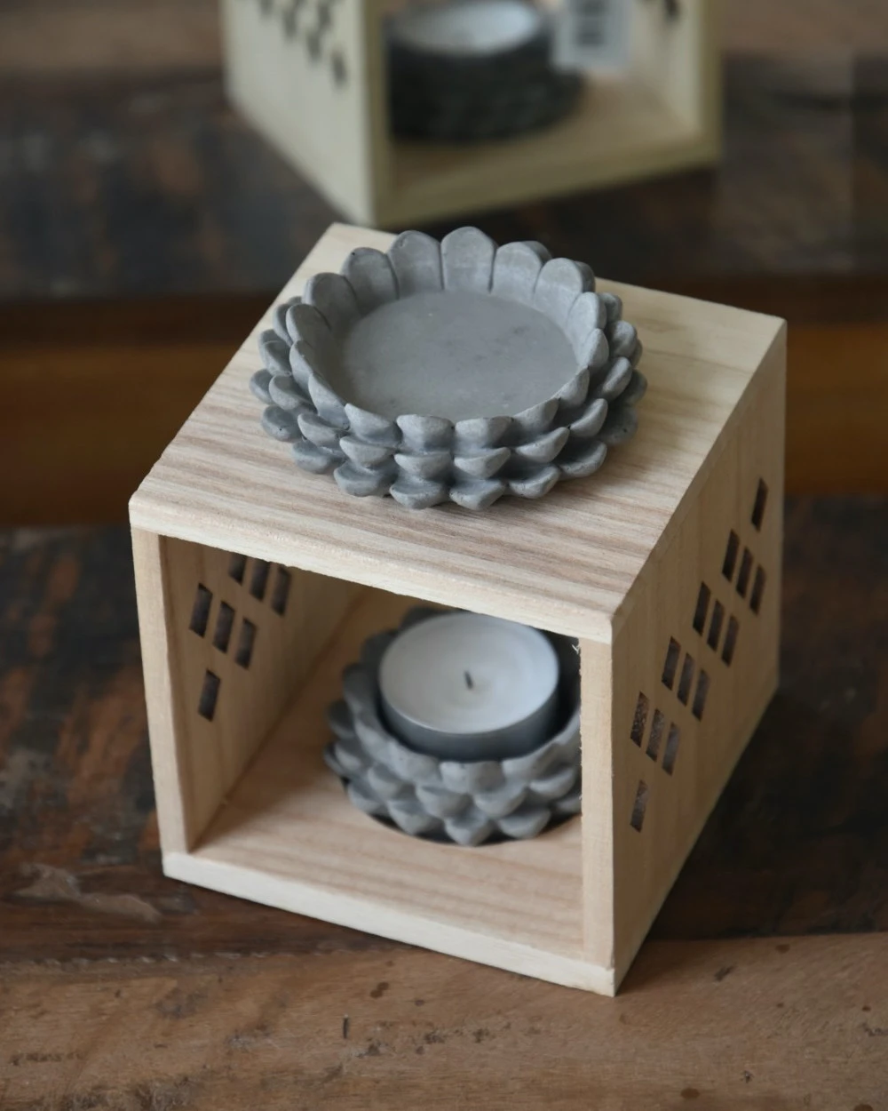 Geur Brander Van Hout Met Aardewerk Cupjes 3 Geur Brander Van Hout Met Aardewerk Cupjes