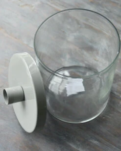 Glazen Pot Met Grijs Metalen Kaarsen Inzet, IB Laursen -Bekend Decoratie Winkel glazen pot met grijs metalen kaarsen inzet ib laursen 6