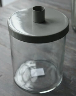 Glazen Pot Met Grijs Metalen Kaarsen Inzet, IB Laursen -Bekend Decoratie Winkel glazen pot met grijs metalen kaarsen inzet ib laursen 7