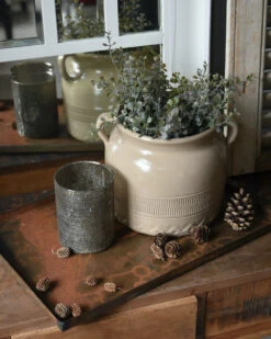 Gres Pot Met Patroon In Onderrand En Oren, IB Laursen 12 Gres Pot Met Patroon In Onderrand En Oren, IB Laursen -Bekend Decoratie Winkel gres pot met patroon in onderrand en oren ib laursen 3