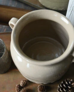 Gres Pot Met Patroon In Onderrand En Oren, IB Laursen 14 Gres Pot Met Patroon In Onderrand En Oren, IB Laursen -Bekend Decoratie Winkel gres pot met patroon in onderrand en oren ib laursen 5