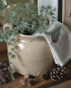 Gres Pot Met Patroon In Onderrand En Oren, IB Laursen 15 Gres Pot Met Patroon In Onderrand En Oren, IB Laursen -Bekend Decoratie Winkel gres pot met patroon in onderrand en oren ib laursen 6