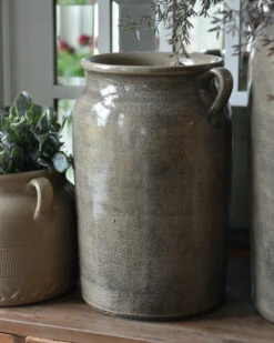 Grote Pot Kruik Met Oren Klei Grijs, IB Laursen -Bekend Decoratie Winkel grote pot kruik met oren klei grijs ib laursen 3