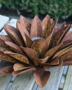 Grote Roest Bloem Met Waxinelicht Houder 11 Grote Roest Bloem Met Waxinelicht Houder -Bekend Decoratie Winkel grote roest bloem met waxinelicht houder 3