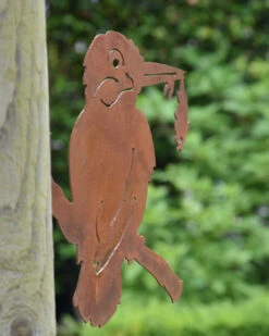 IJsvogel Met Visje Op Tak, Metalen Schroefvogel -Bekend Decoratie Winkel ijsvogel met visje op tak metalen schroefvogel 1 2