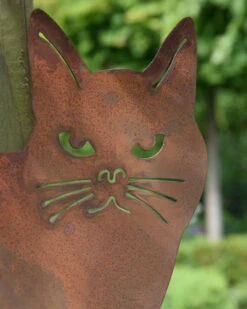 Kat Hoekjes Gluurder, Metalen Tuin Decoratie -Bekend Decoratie Winkel kat hoekjes gluurder metalen tuin decoratie 4