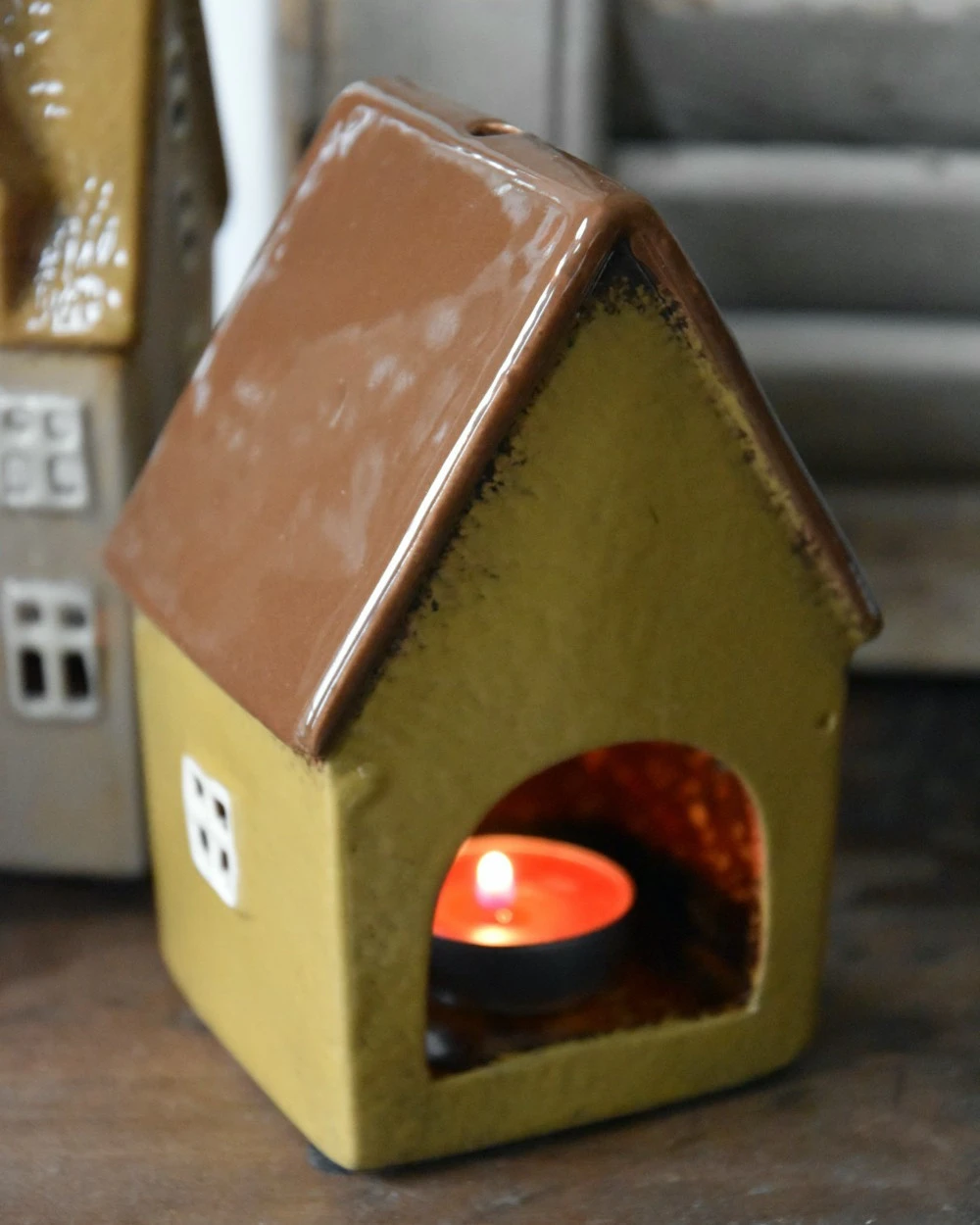 Keramiek Theelicht Huisje Nyhavn, IB Laursen 6 Keramiek Theelicht Huisje Nyhavn, IB Laursen - Afbeelding 4