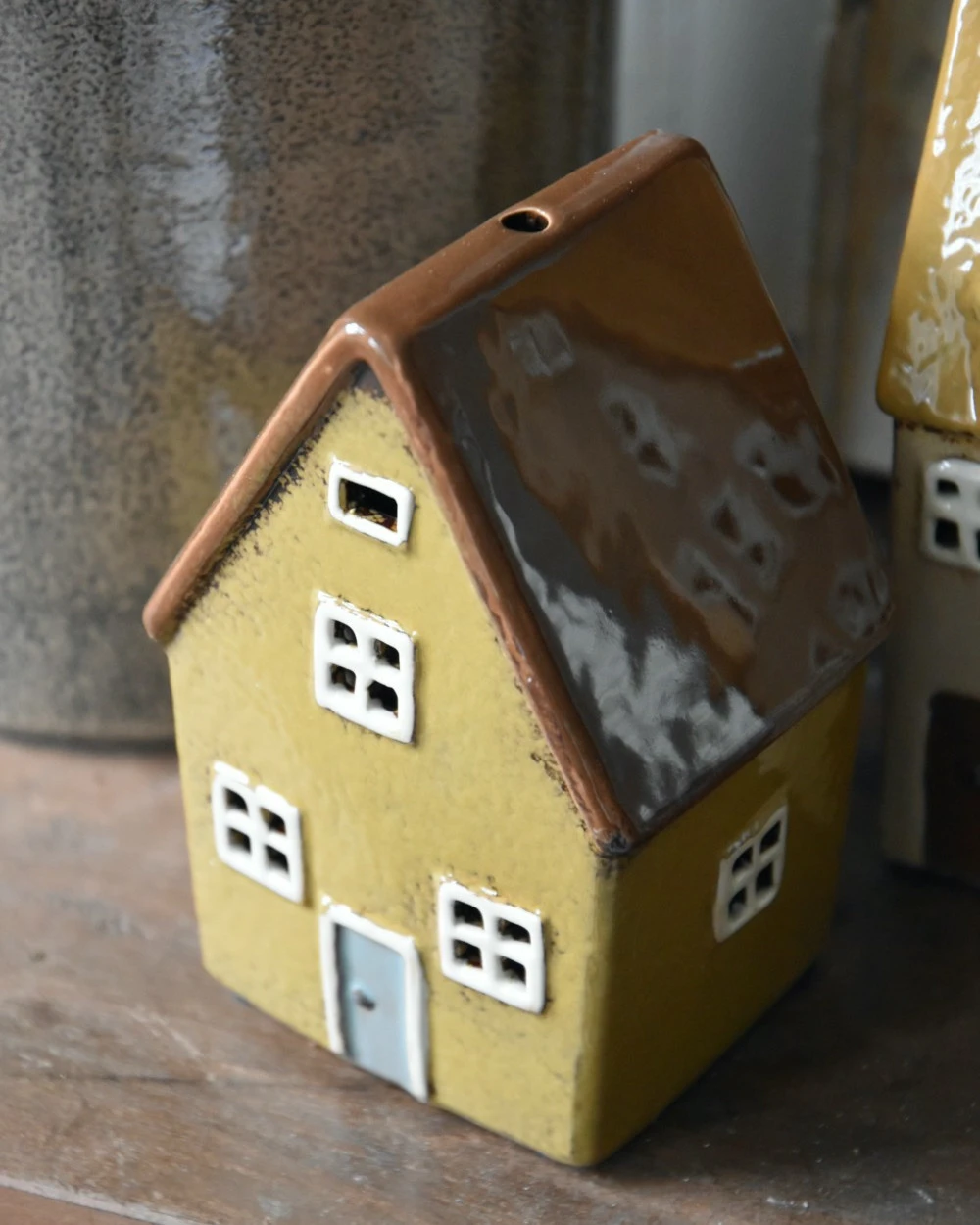 Keramiek Theelicht Huisje Nyhavn, IB Laursen 3 Keramiek Theelicht Huisje Nyhavn, IB Laursen