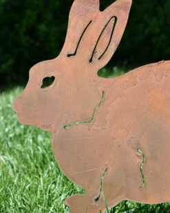 Konijn Van Roest Metaal Als Tuinsteker -Bekend Decoratie Winkel konijn van roest metaal als tuinsteker 3