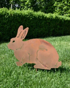 Konijn Van Roest Metaal Als Tuinsteker -Bekend Decoratie Winkel konijn van roest metaal als tuinsteker 4