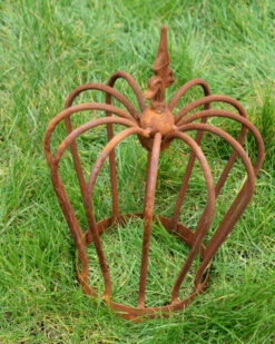 Kroon Van Ecoroest Met Franse Lelie -Bekend Decoratie Winkel kroon van ecoroest met franse lelie 4