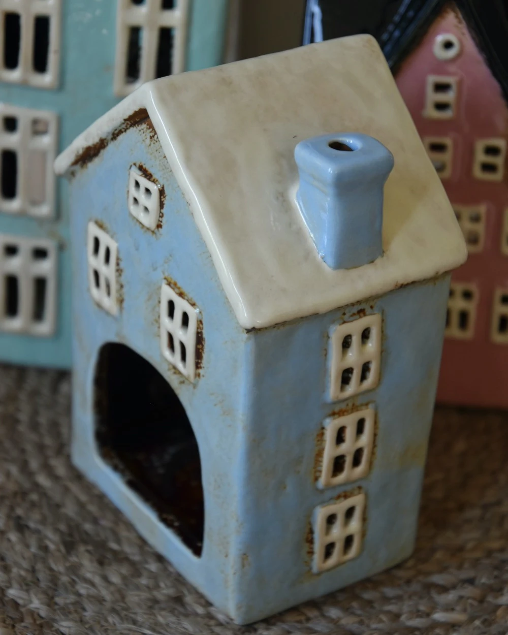 Licht Blauw Pakhuis Nyhavn, Theelicht Huisje IB Laursen 6 Licht Blauw Pakhuis Nyhavn, Theelicht Huisje IB Laursen - Afbeelding 4