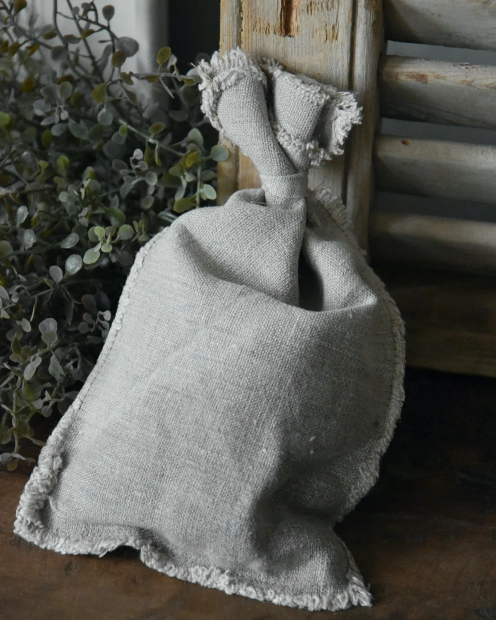 Linnen Geurzakje Met Vogel Op Bloesem Tak, Shabby 5 Linnen Geurzakje Met Vogel Op Bloesem Tak, Shabby - Afbeelding 3