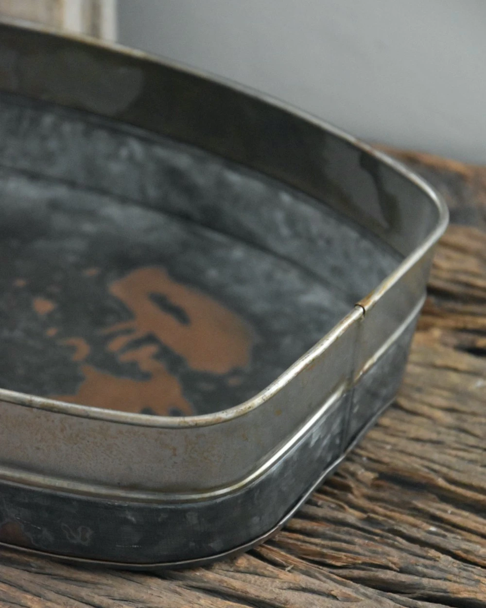 Metalen Bak In Twee Tinten Gelaagd, Groot 5 Metalen Bak In Twee Tinten Gelaagd, Groot - Afbeelding 3