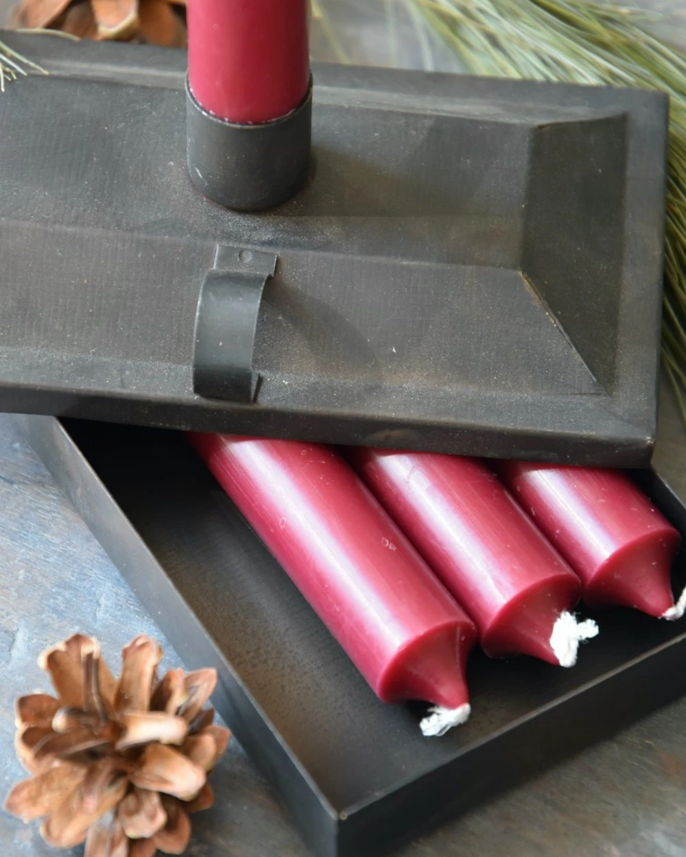 Metalen Kandelaar En Opbergbox Rustic, IB Laursen 4 Metalen Kandelaar En Opbergbox Rustic, IB Laursen - Afbeelding 2