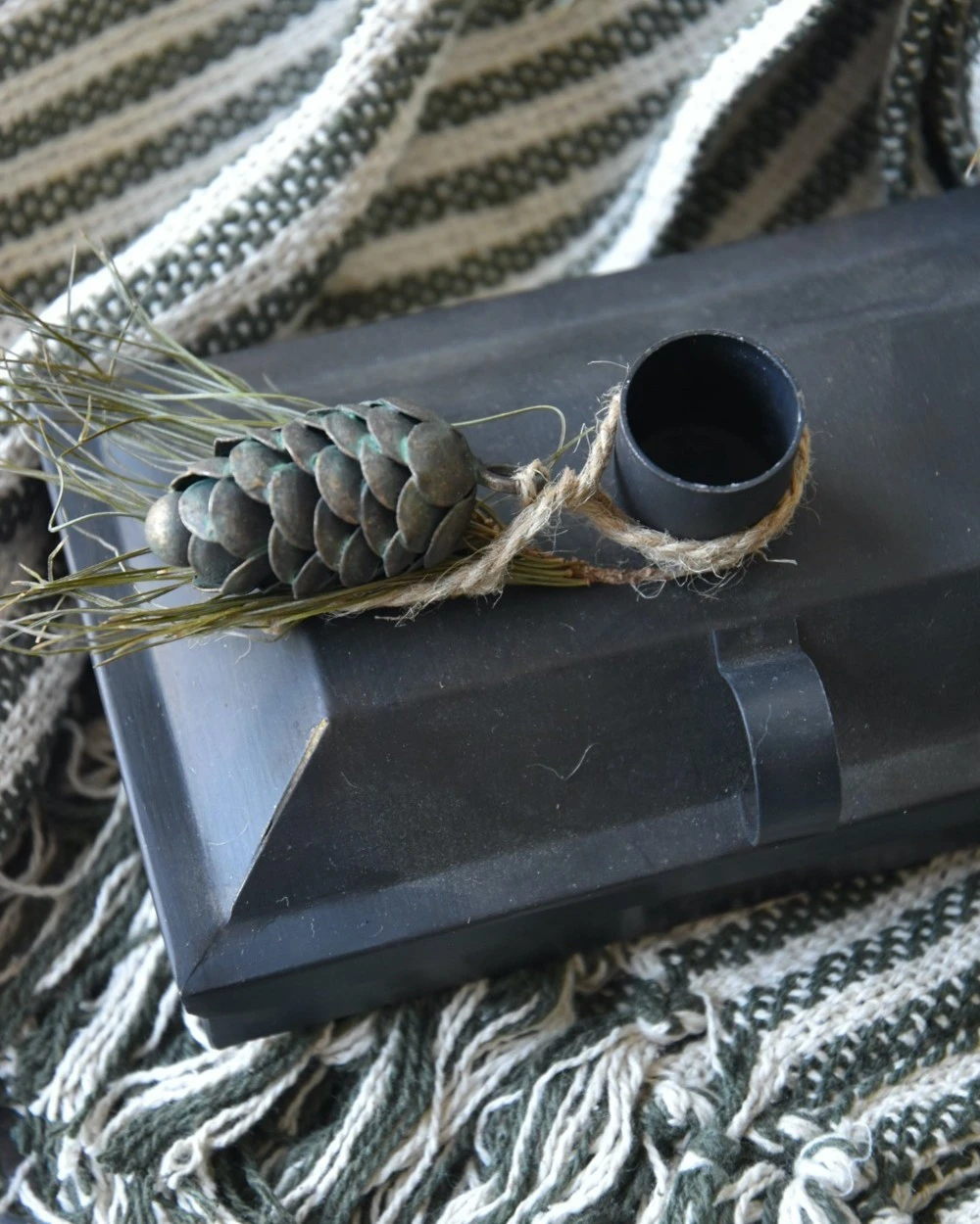 Metalen Kandelaar En Opbergbox Rustic, IB Laursen 3 Metalen Kandelaar En Opbergbox Rustic, IB Laursen