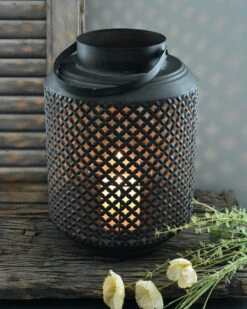 Metalen Lantaarn Met Gaatjes Patroon, XL