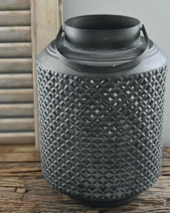 Metalen Lantaarn Met Gaatjes Patroon, XL -Bekend Decoratie Winkel metalen lantaarn met gaatjes patroon xl 6