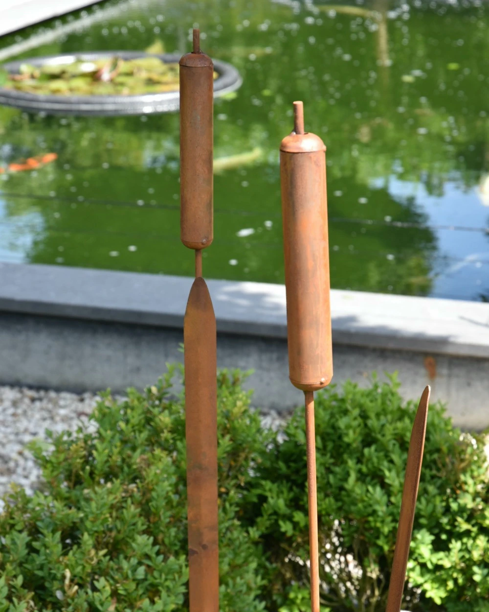 Metalen Tuinsteker Lisdodde Rietsigaar Ecoroest 7 Metalen Tuinsteker Lisdodde Rietsigaar Ecoroest - Afbeelding 5