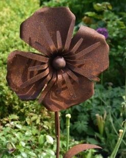 Metalen Tuinsteker Roestbloem Anemoon -Bekend Decoratie Winkel metalen tuinsteker roestbloem anemoon 2
