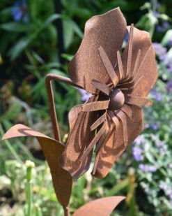 Metalen Tuinsteker Roestbloem Anemoon -Bekend Decoratie Winkel metalen tuinsteker roestbloem anemoon 6