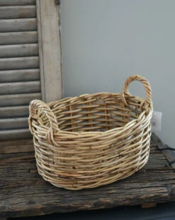 Ovale Rotan Mand Met Hengsels, IB Laursen 10 Ovale Rotan Mand Met Hengsels, IB Laursen -Bekend Decoratie Winkel ovale rotan mand met hengsels ib laursen 2